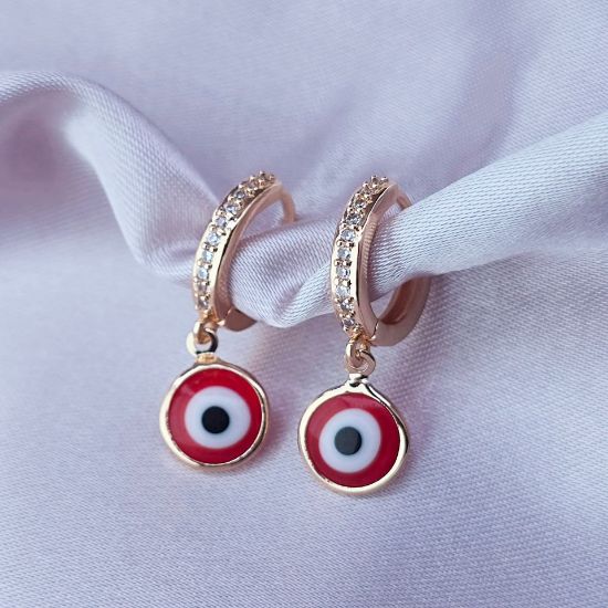 Imagen de Arete Ojo Rojo Profundo