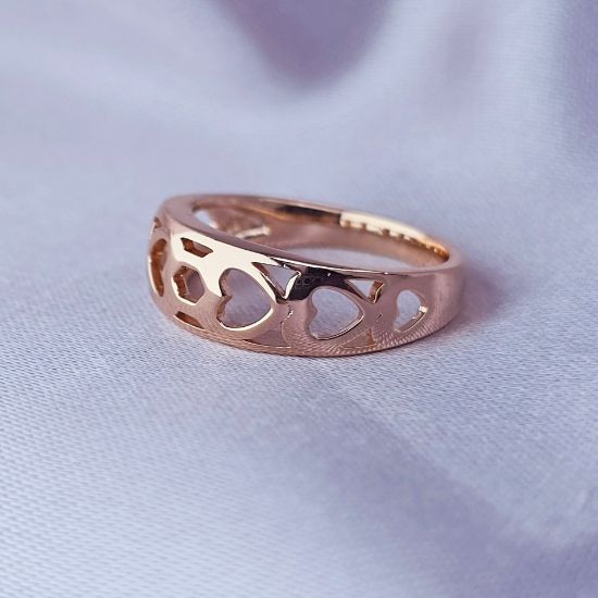 Imagen de Anillo Corazones Troquelados