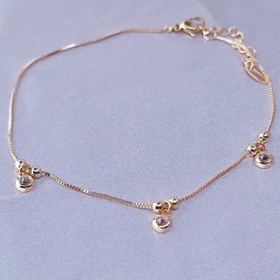 Imagen de Pulsera Tobillera Tres Encantos