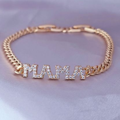 Imagen de Pulsera Mamá Oro Dorado