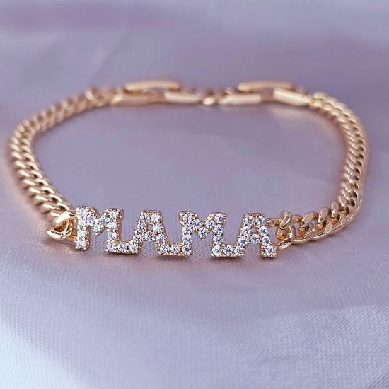 Imagen de Pulsera Mamá Oro Dorado
