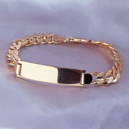 Imagen de Pulsera Esclava Barbada Picada Talla 2108