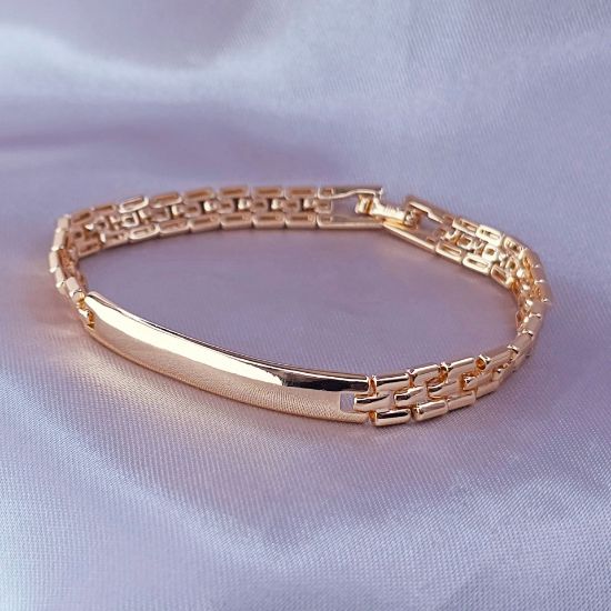Imagen de Pulsera Esclava Eslabones Comas Talla 1806