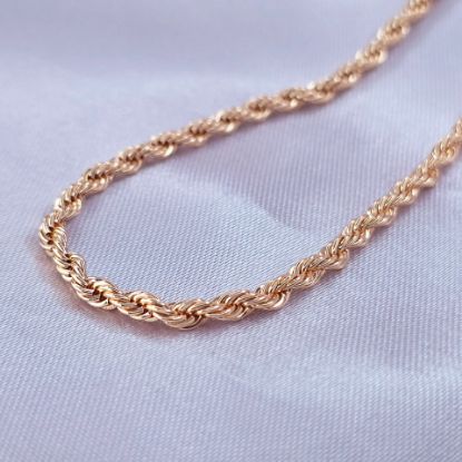 Imagen de Cadena Tejido Cordón Salomónico o Torzal Talla 4503