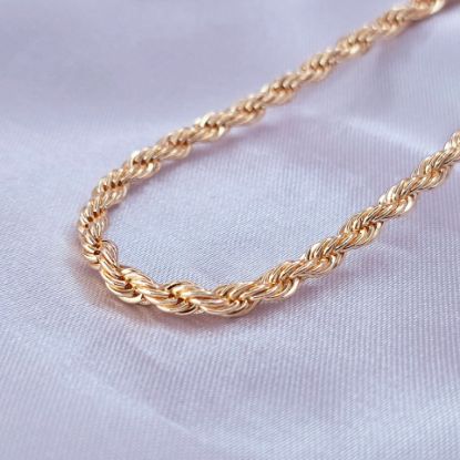 Imagen de Cadena Tejido Cordón Salomónico o Torzal Talla 4504