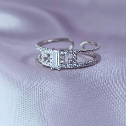 Imagen de Anillo Dos Corazones con Estilo 6