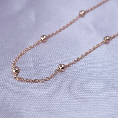 Imagen de Cadena Tejido Viviana Volga Dorado Talla 5001