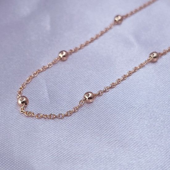 Imagen de Cadena Tejido Viviana Volga Dorado Talla 5001