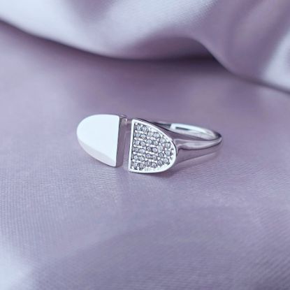 Imagen de Anillo Símbolos de Fuerza Blanca