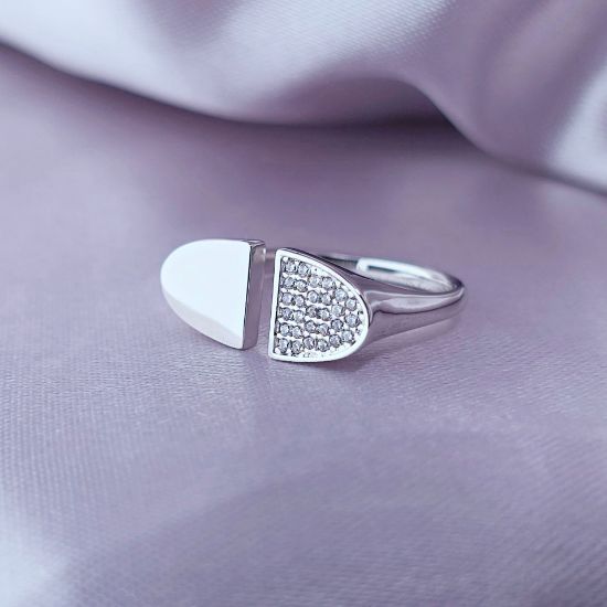 Imagen de Anillo Símbolos de Fuerza Blanca