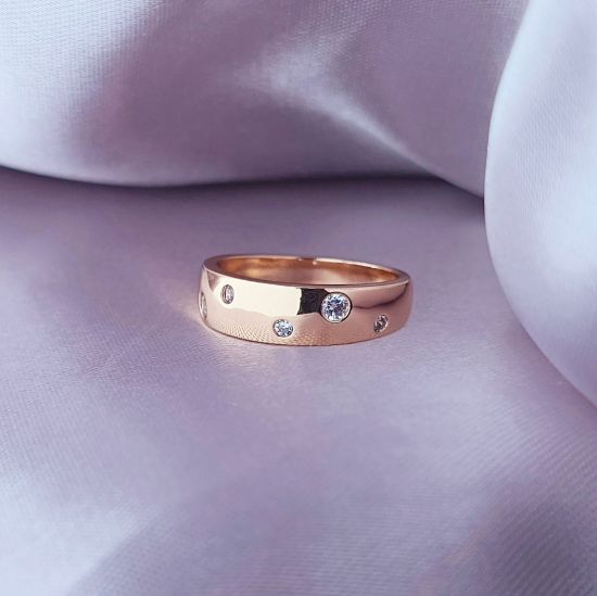 Imagen de Anillo Burbujas Brillantes Talla 9