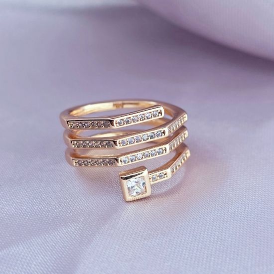 Imagen de Anillo Espiral de Lujo Talla 6
