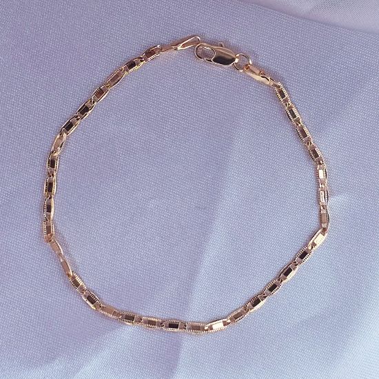 Imagen de Pulsera Tejido Gucci Picada  Oro Dorado Talla 1902