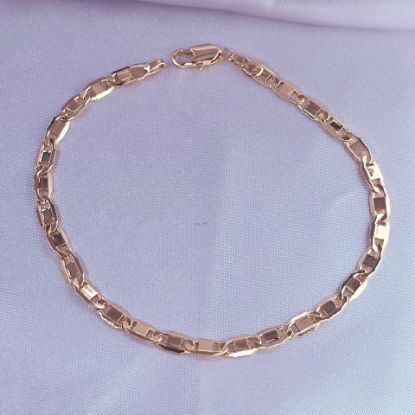 Imagen de Pulsera Tejido Gucci Plana  Oro Dorado 1903