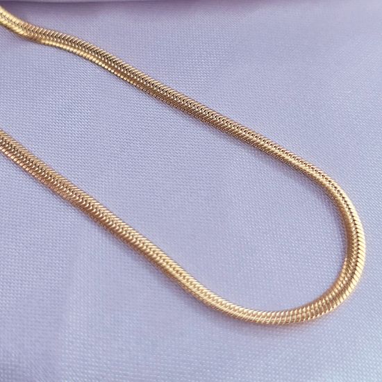 Imagen de Cadena Tejido Panza Víbora Oro Dorado