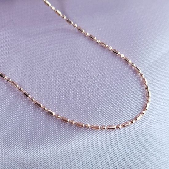 Imagen de Cadena Tejido Punto y Coma Oro Dorado