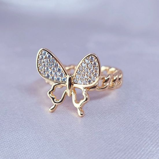 Imagen de Anillo Semiabierto Butterfly