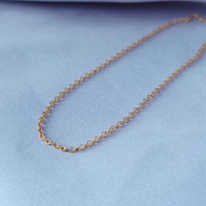 Imagen de Cadena Tejido Volga Delgada Oro Dorado Talla 4501