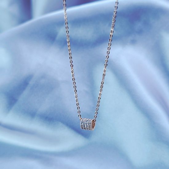 Imagen de Collar Diseño con Cristales Discreto  4001