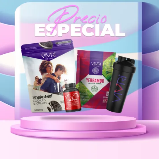 Imagen de 1 Shake Me 20p +1 GLPro + 1 Yerbamor + 1 Shaker Black