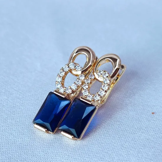 Imagen de Arete Fuerza y Elegancia Azul