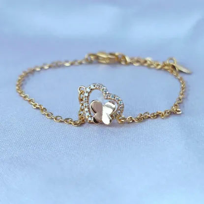 Imagen de Pulsera Corazón Mío y Mariposa  1701