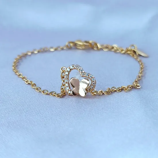 Imagen de Pulsera Corazón Mío y Mariposa  1701