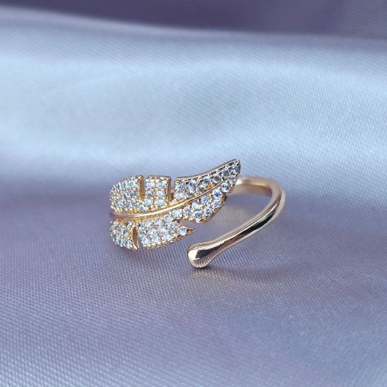 Imagen de Anillo Hoja con Glamour