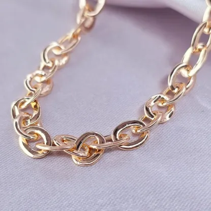 Imagen de Cadena Tejido Volga Oro Dorado Talla 5007