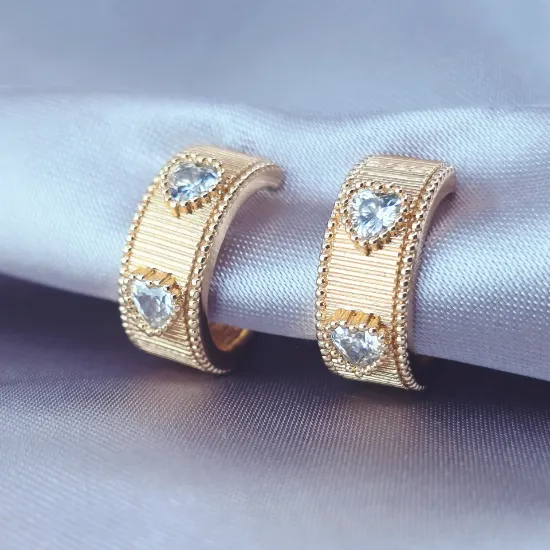 Imagen de Arete Dos Corazones