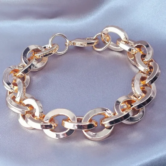Imagen de Pulsera Aros Gruesos de Oro