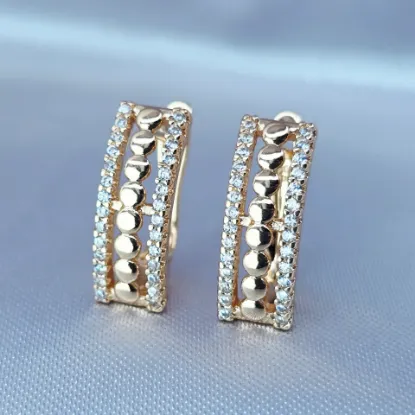 Imagen de Huggie Luneas de Oro y Brillos