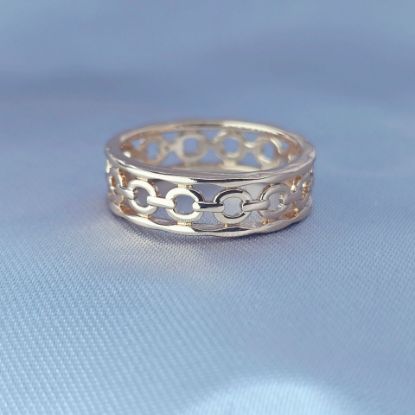 Imagen de Anillo Eslabones Círculos 