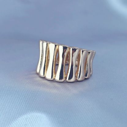Imagen de Anillo Barrotes de Oro 