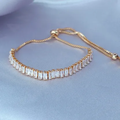 Imagen de Pulsera Ajustable Vida de Cristal Talla 2502