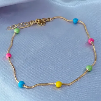 Imagen de Pulsera Esferas Multicolor Talla 2202
