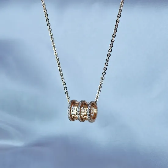 Imagen de Collar Barril con Grecas Talla 4201