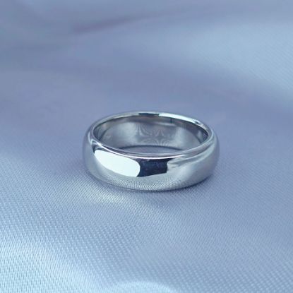 Imagen de Anillo Argolla Suave Blanca
