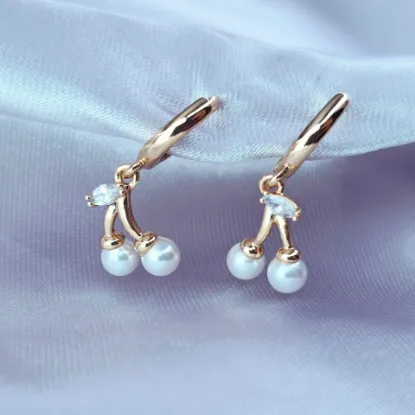 Imagen de Arete Cerezas Perlas