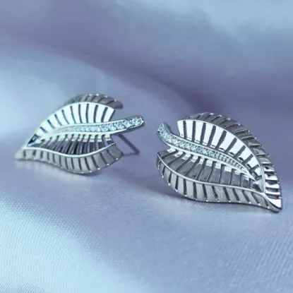 Imagen de Arete Hoja de Plata