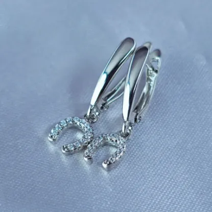 Imagen de Arete Herradura de Plata