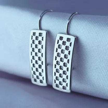 Imagen de Arete Reja de Plata