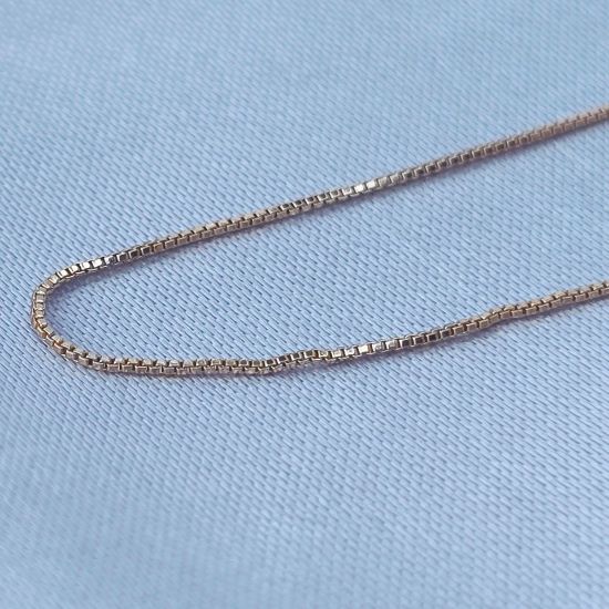 Imagen de Cadena Tejido Bismark o Cubos Oro Dorado  6000