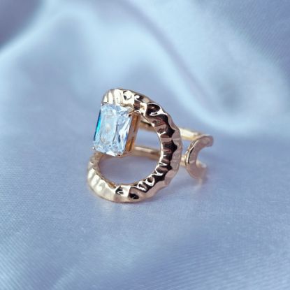 Imagen de Anillo Semiabierto Diamante Perfecto  8