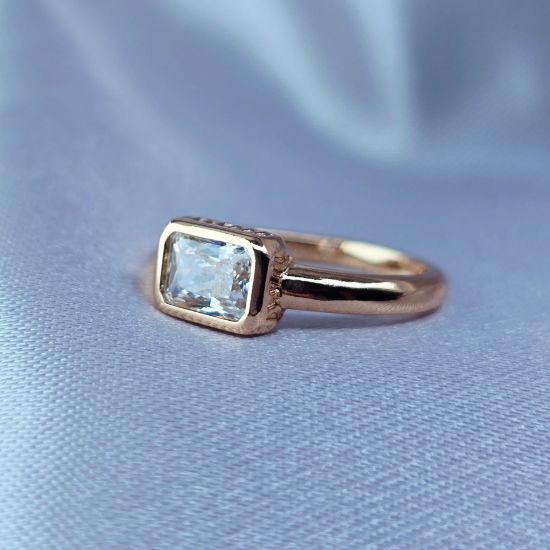 Imagen de Anillo Cuadro de Cristal