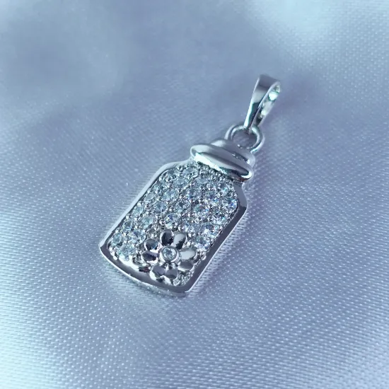 Imagen de Dije Frasco con Cristales Mágicos