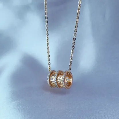 Imagen de Collar Barril con Grecas Talla 4101
