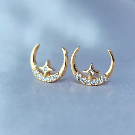 Imagen de Broquel Luna de Oro y Estrella