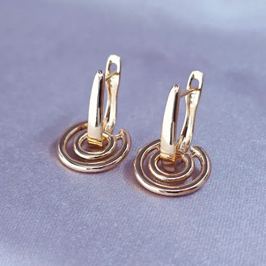 Imagen de Arete Desmontable Espiral de Oro