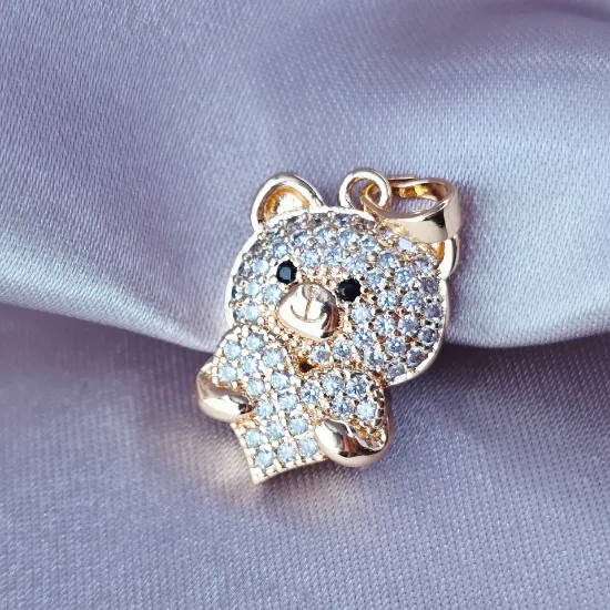 Imagen de Dije Osito Corazón de Amor